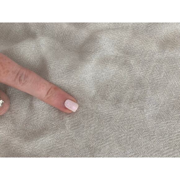 Melissa Odabash Mint Ivory Tunic Kaftan Cover up Sparkle Embroidery 100% Cotton - Picture 15 of 16